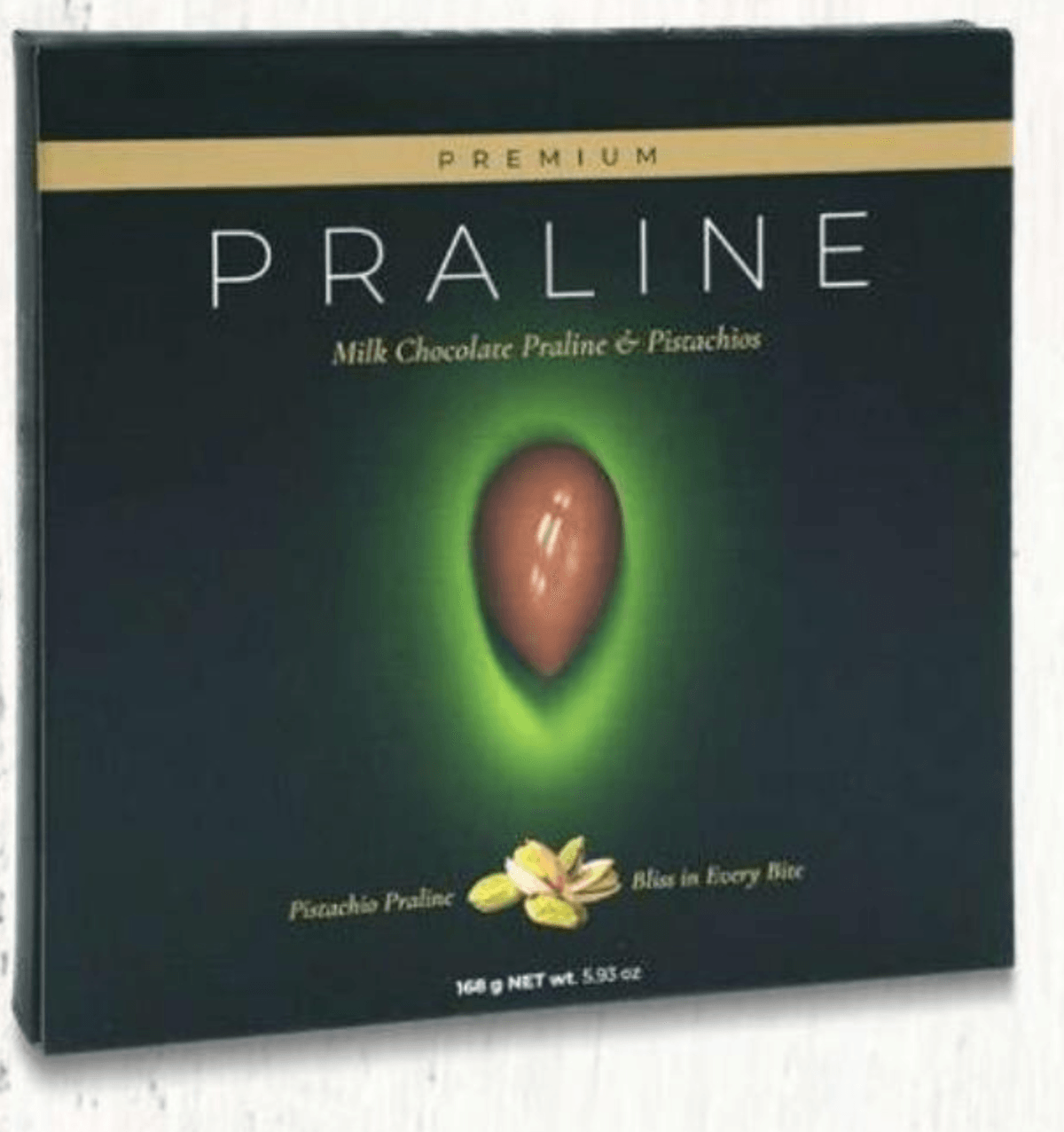 Premium čokoladni pralineji s pistacijo 168 g - Akcija v trgovini Eurospin