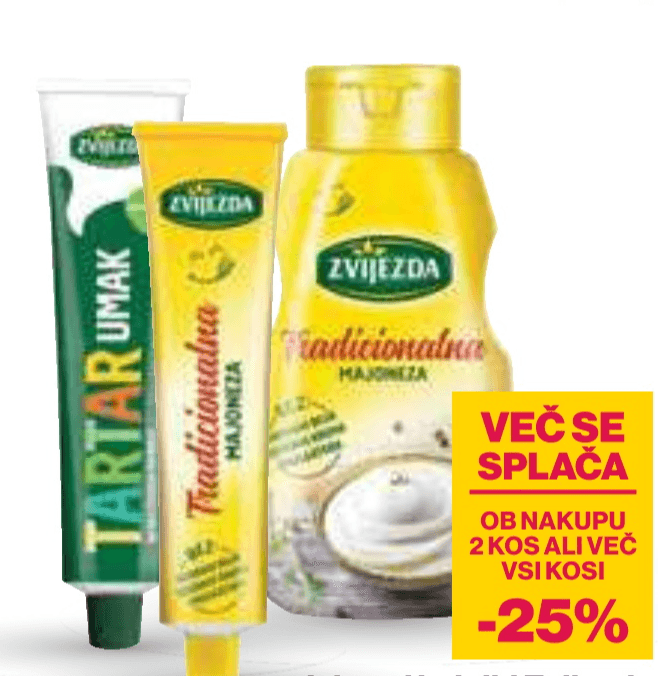 Izbrani izdelki Zvijezda - Akcija v trgovini Mercator