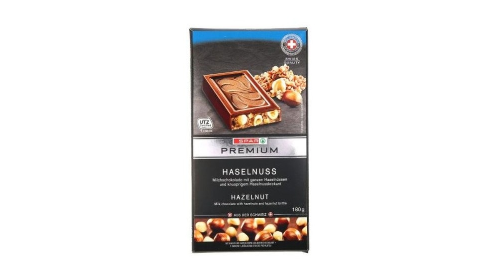 Mlečna ali temna čokolada 180 g SPAR PREMIUM Akcija v trgovini Spar