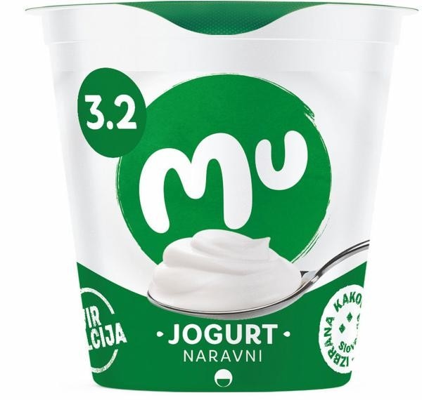 Naravni jogurt Mu IK 180 g Akcija v trgovini Tuš