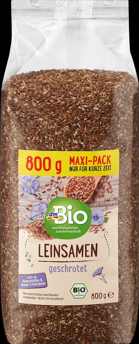 dmBio rjavo laneno seme drobljeno 600 g - Akcija v trgovini Dm