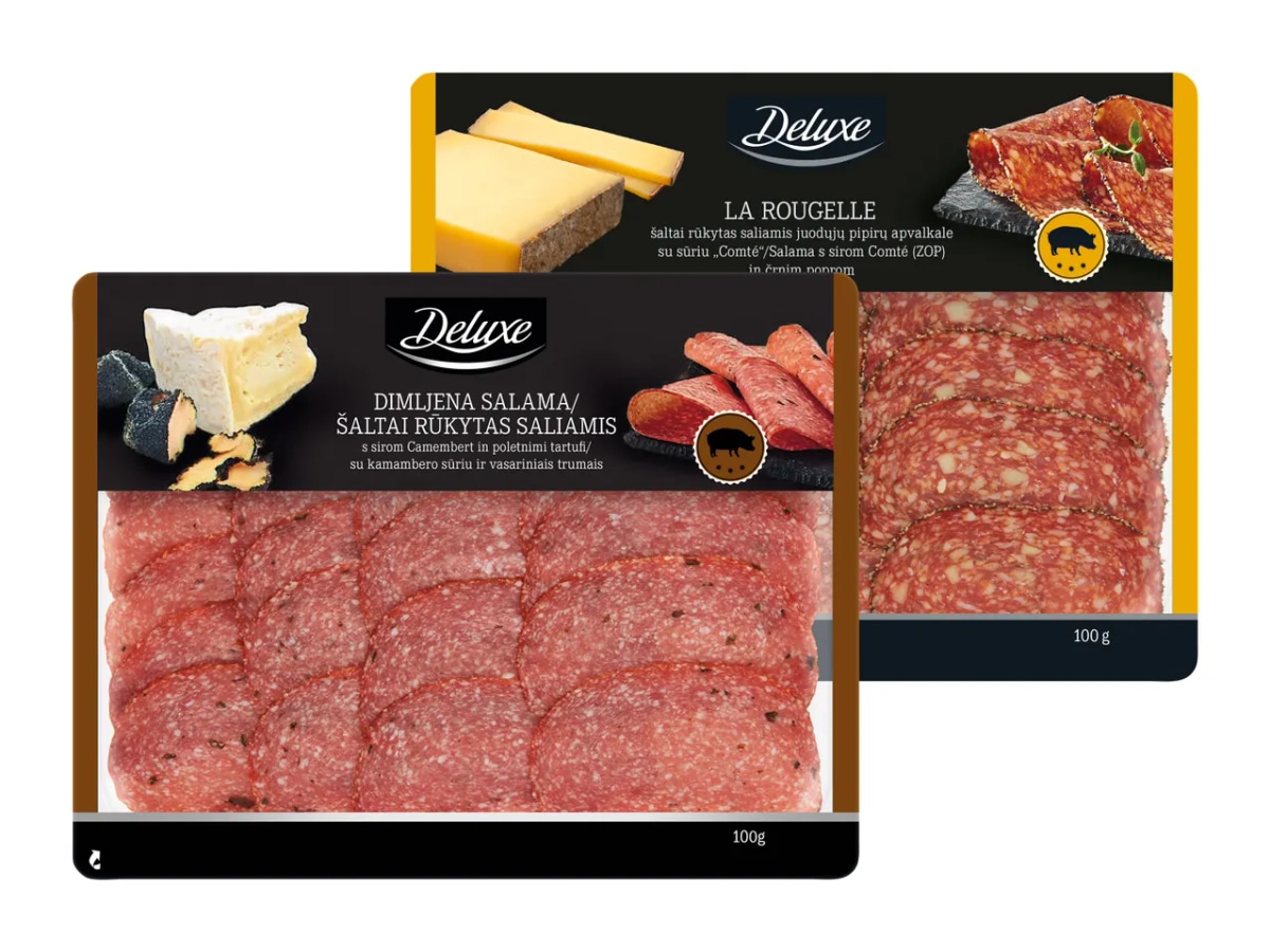 Deluxe Premium salama 100 g - Akcija v trgovini Lidl