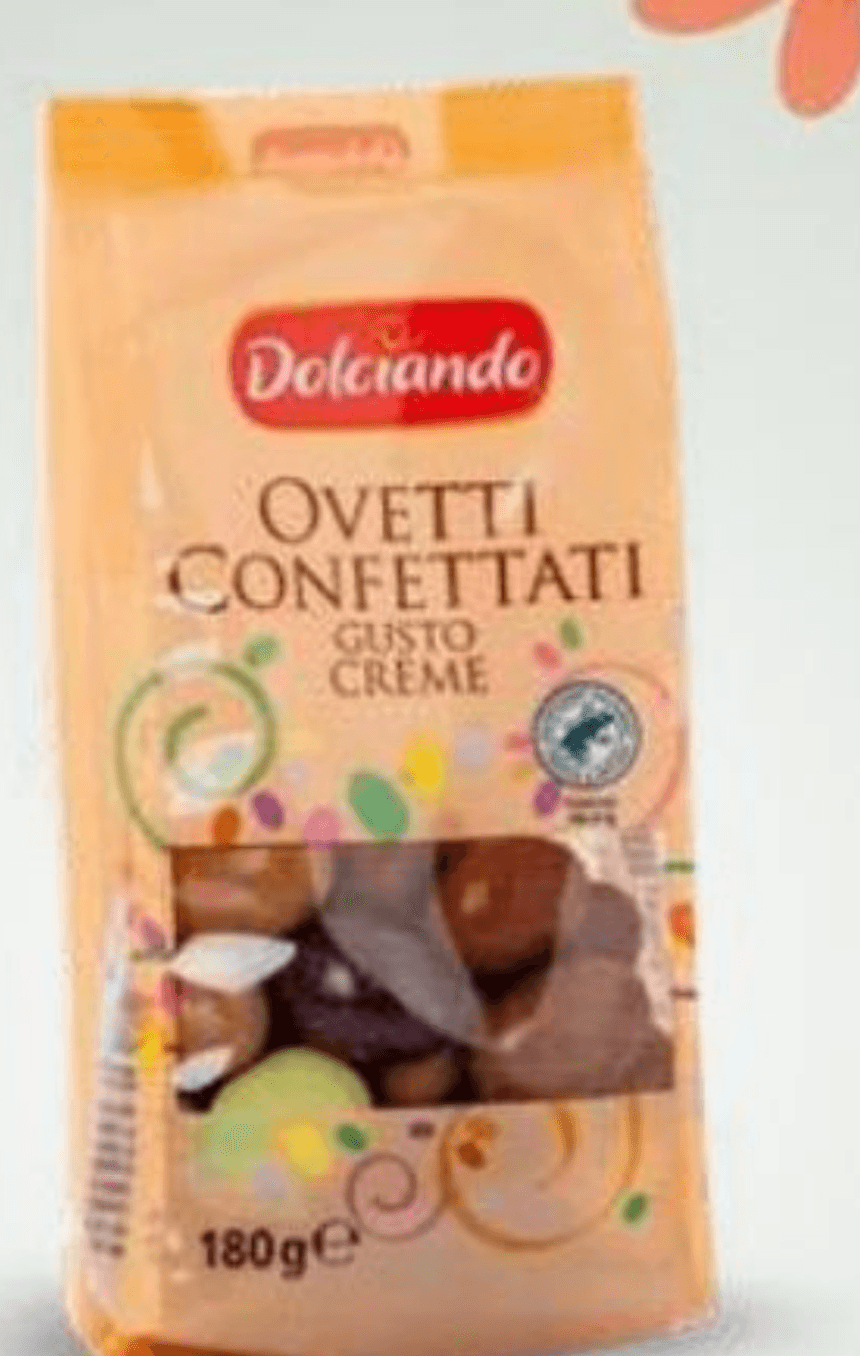 Jajčka s sladkorno glazuro, kremni okusi 180 g Dolciando - Akcija v trgovini Eurospin