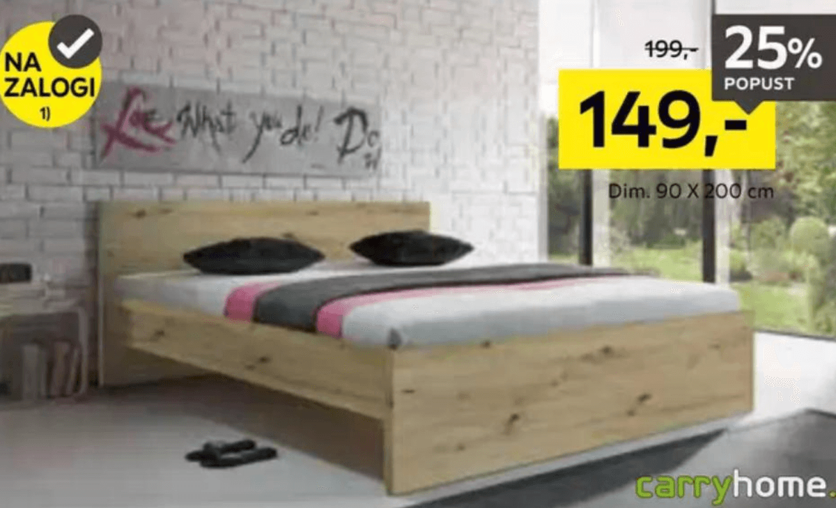 Postelja carryhome - Akcija v trgovini Lesnina