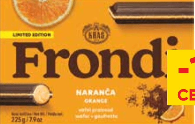Napolitanke Frondi 225 g Kraš - Akcija v trgovini Tuš