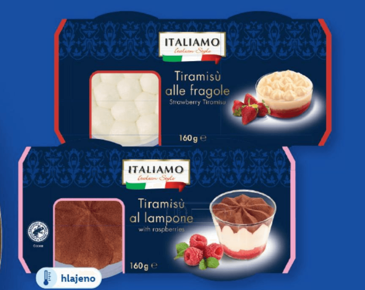 ITALIAMO Tiramisu 160 g - Akcija v trgovini Lidl