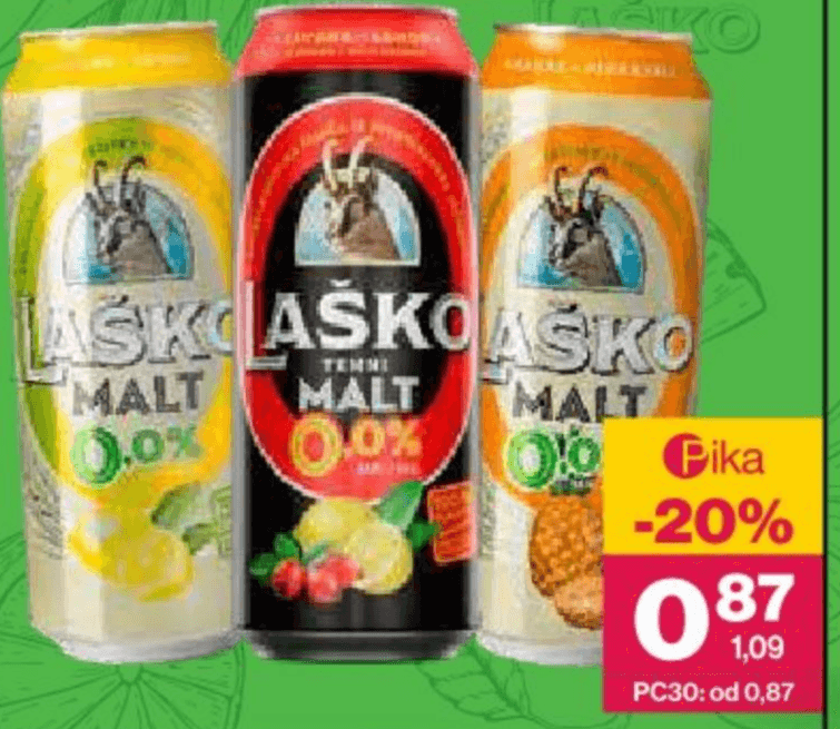 Laško Malt Akcija v trgovini Mercator