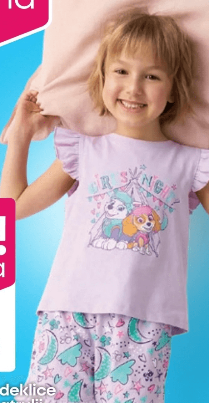 Pižama za deklice Tačke na patrulji - Akcija v trgovini Pepco