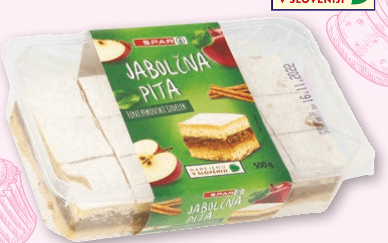Spar Jabolčna pita 500 g - Akcija v trgovini Spar