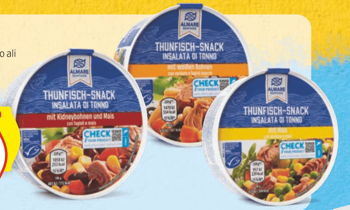 Almare Seafood Tunina solata 220 g - Akcija v trgovini Hofer