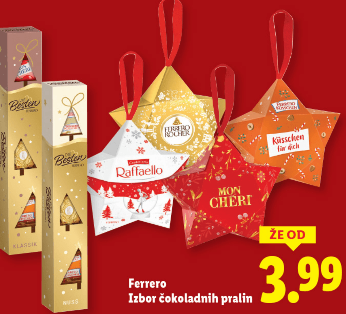 Ferrero Izbor čokoladnih pralin - Akcija v trgovini Lidl