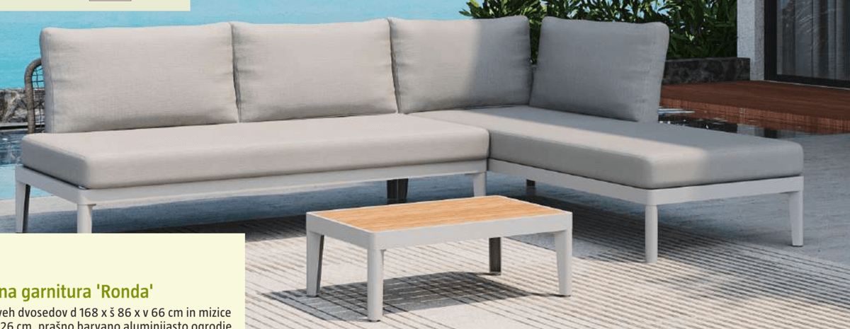 Lounge vrtna garnitura 'Ronda' - Akcija v trgovini Bauhaus