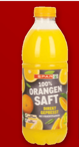 Pomarančni sok 1 l SPAR - Akcija v trgovini Spar
