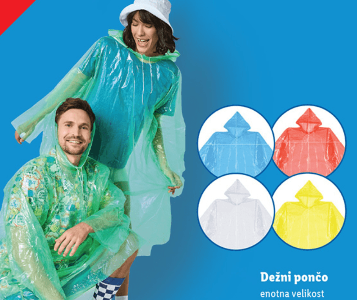 Dežni pončo - Akcija v trgovini Lidl