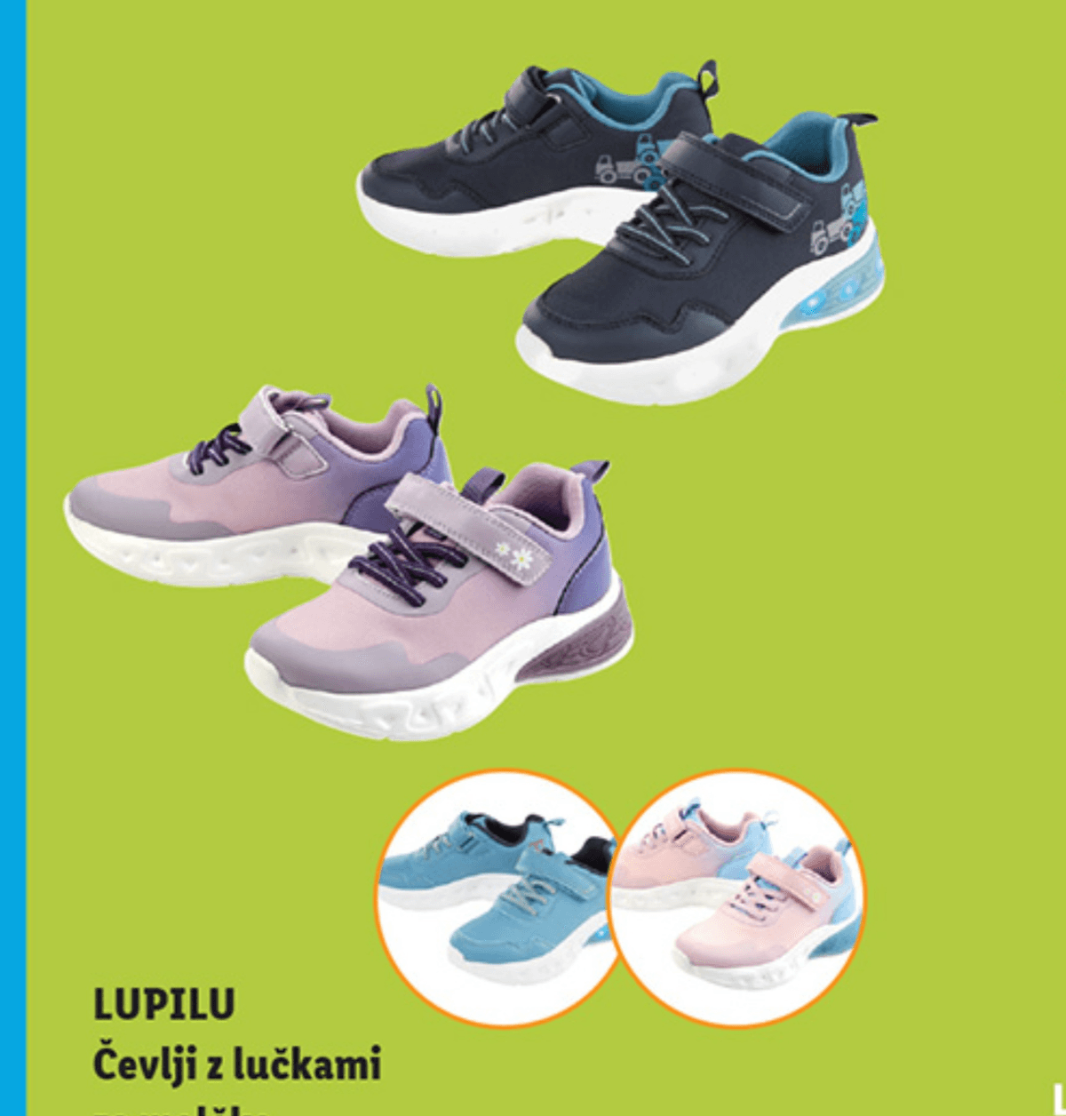 Lupilu Čevlji z lučkami - Akcija v trgovini Lidl