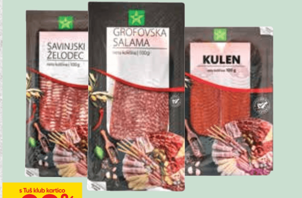 Narezek Tuš 100 g - Akcija v trgovini Tuš