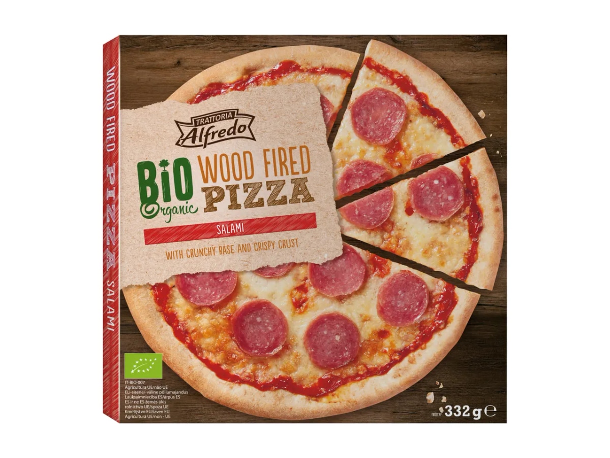 TRATTORIA ALFREDO Bio pica s salamo 332 g - Akcija v trgovini Lidl