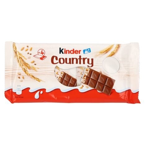 Čokolada Kinder Country 4 x 24 g Akcija v trgovini Mercator