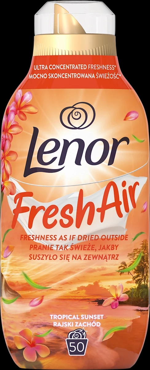 Lenor Fresh Air Tropical Sunset mehčalec za perilo za 50 pranj - Akcija v trgovini Dm