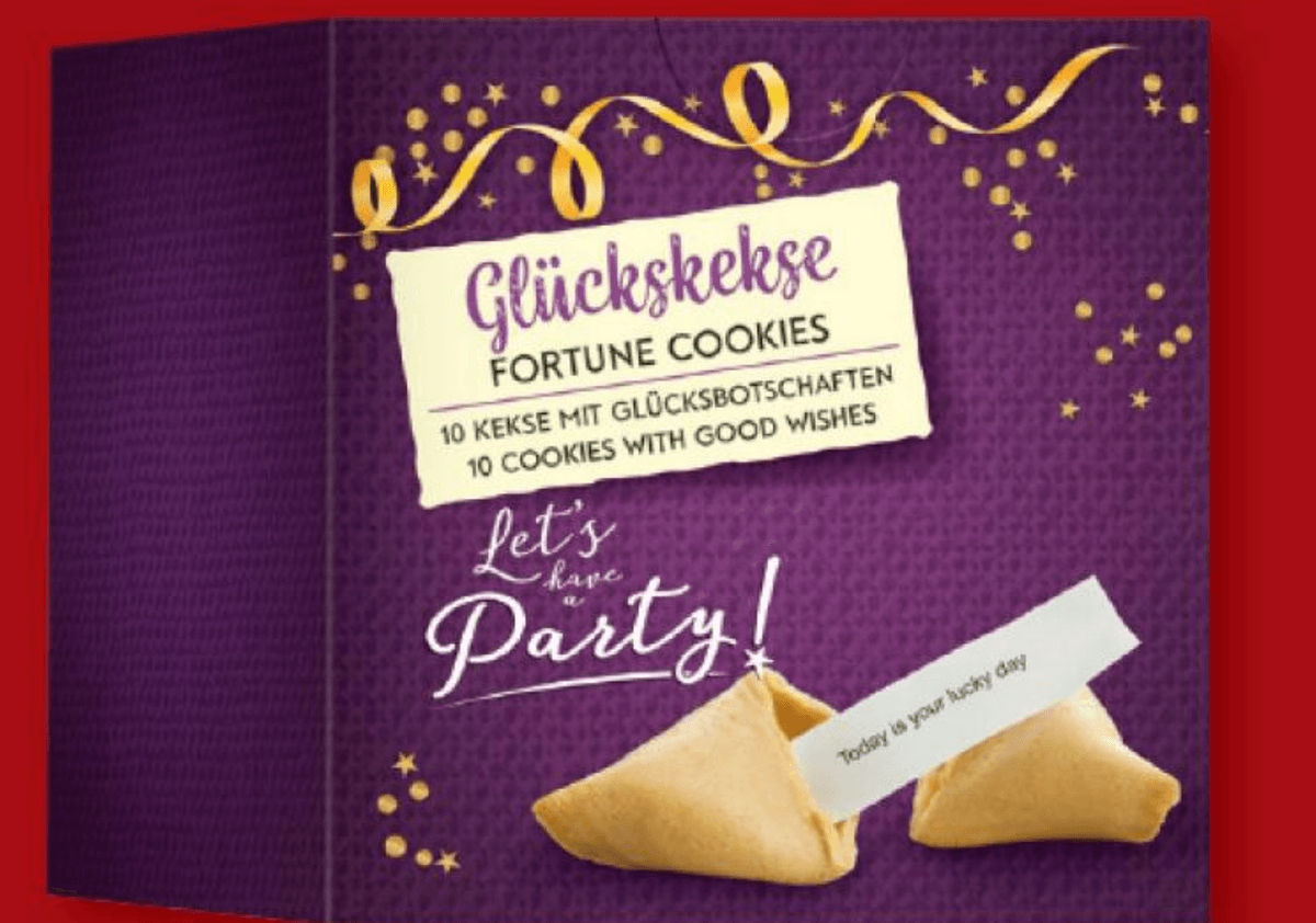 Glückskekse Fortune Cookies 60 g - Akcija v trgovini Lidl
