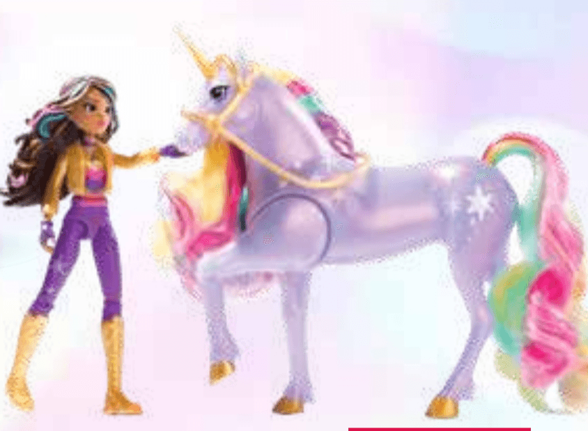 Punčka Sophia in svetlobni samorog Light Magic - Akcija v trgovini Mercator