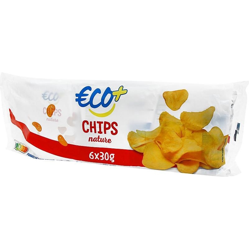 Čips Eco 6 x 30 g Akcija v trgovini E.Leclerc