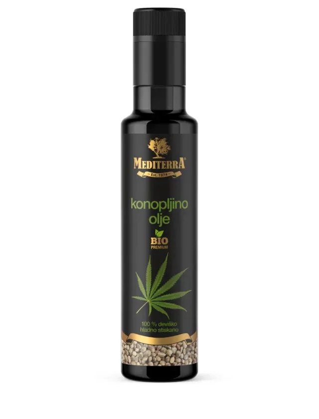 Bio konopljino olje Mediterra 250 ml - Akcija v trgovini Mercator