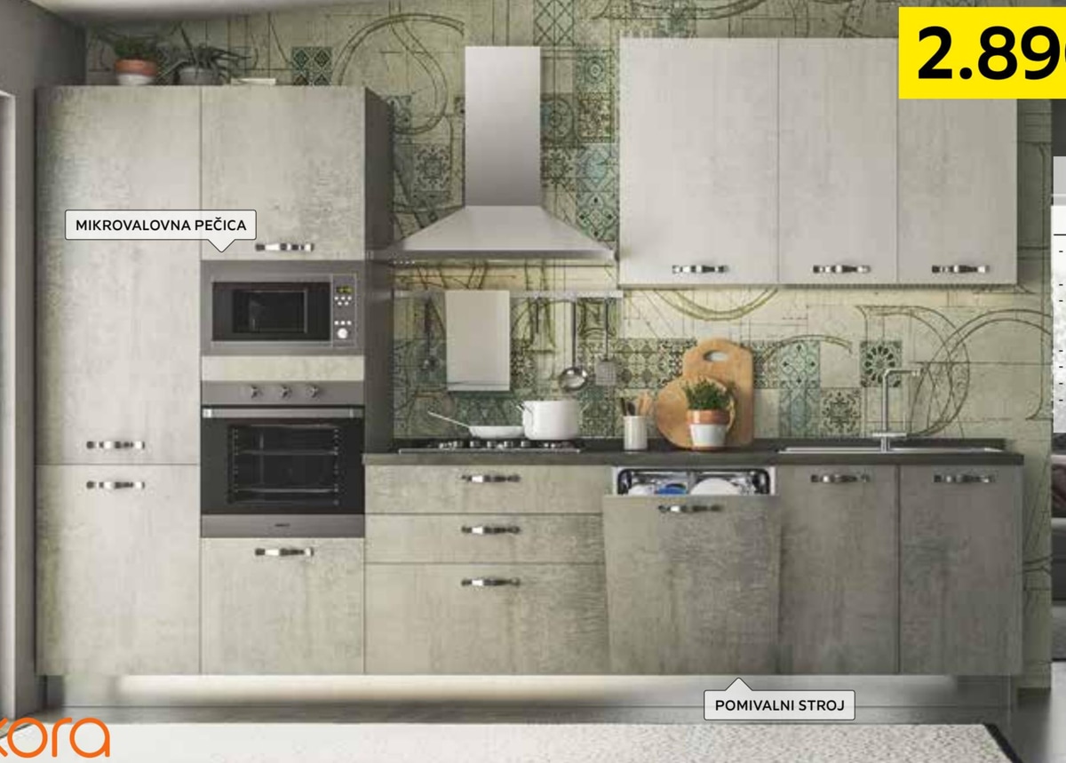 Kuhinjski blok z aparati - Akcija v trgovini Lesnina