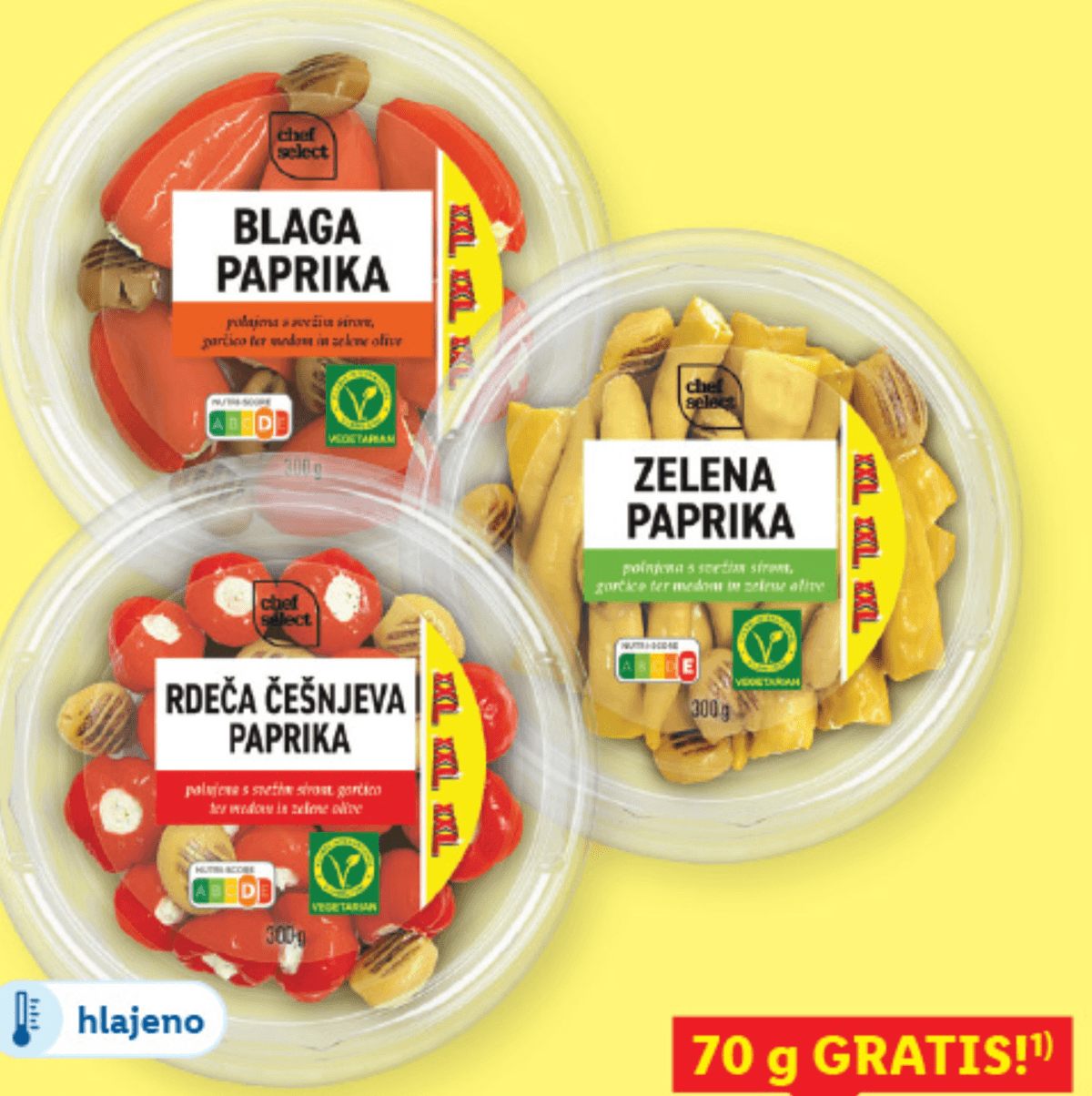 Chef Select Predjedi XXL 300 g - Akcija v trgovini Lidl