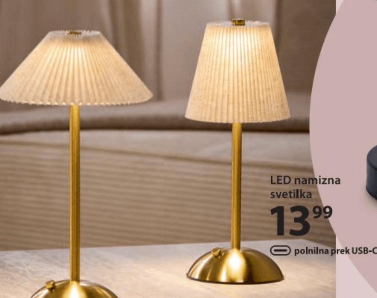 LED namizna svetilka - Akcija v trgovini NKD