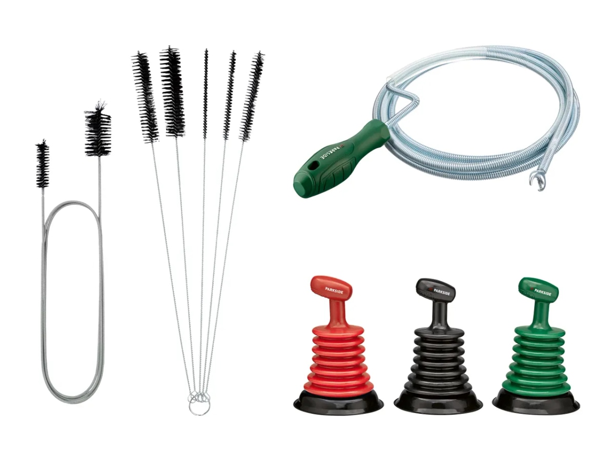 Parkside Izbor pripomočkov za čiščenje odtokov - Akcija v trgovini Lidl