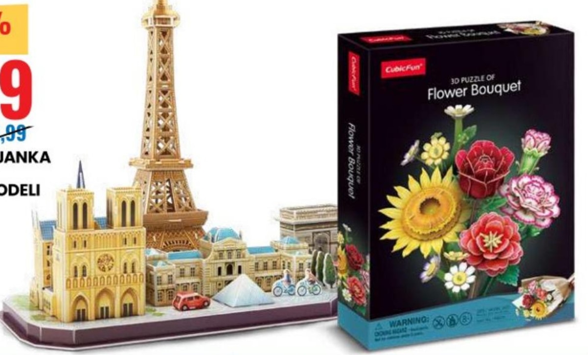 3D sestavljanka CubicFun - Akcija v trgovini Eurospin