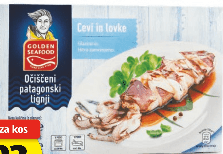 Patagonski lignji 500 g Golden Seafood - Akcija v trgovini Hofer