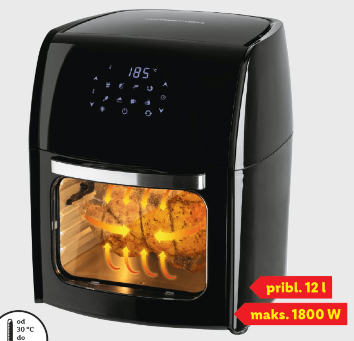 GOURMETMAXX Digitalni cvrtnik na vroči zrak - Akcija u trgovini Lidl
