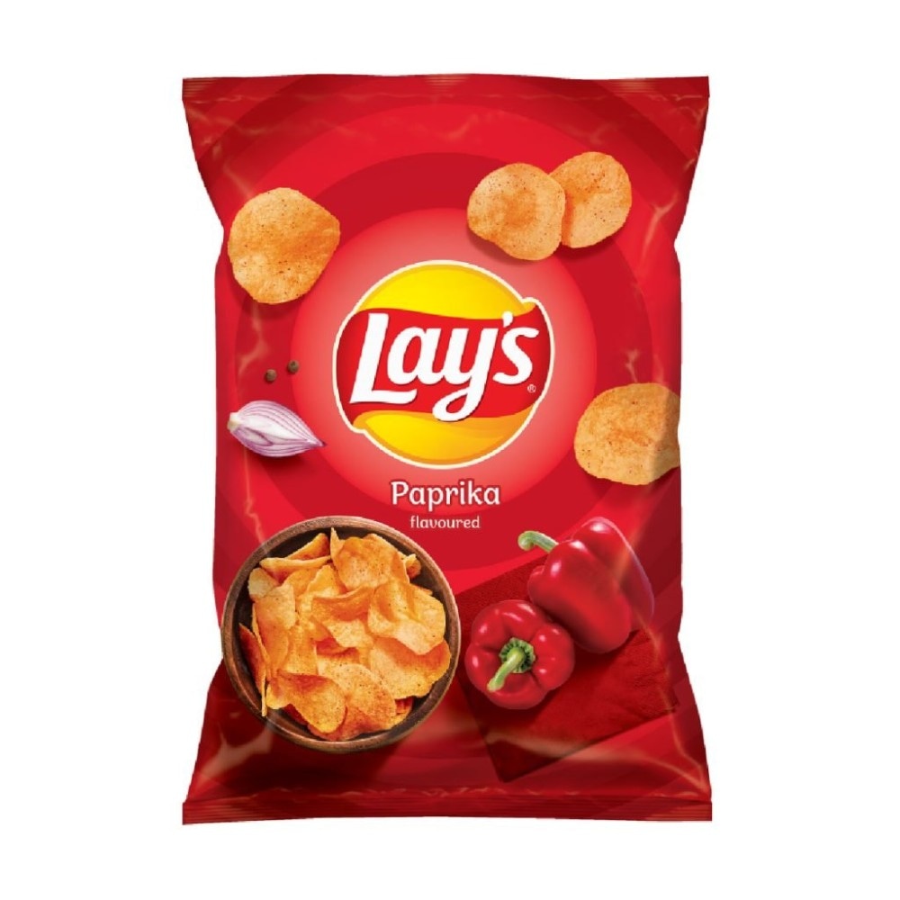 Čips Lays Rebrasti Paprika 130 g Akcija v trgovini Jager