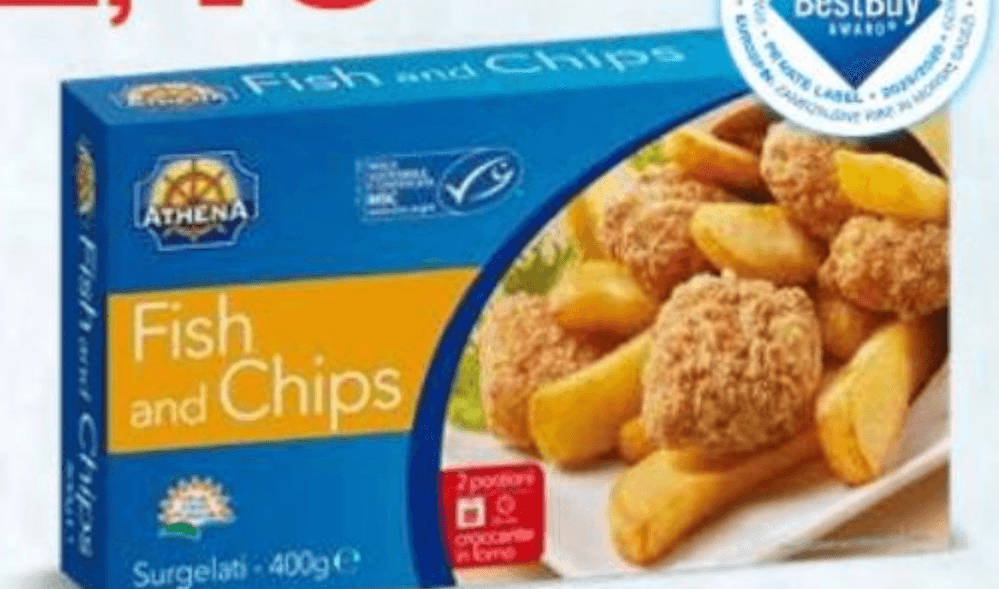 Panirana riba s krompičkom 400 g ATHENA - Akcija u trgovini Eurospin