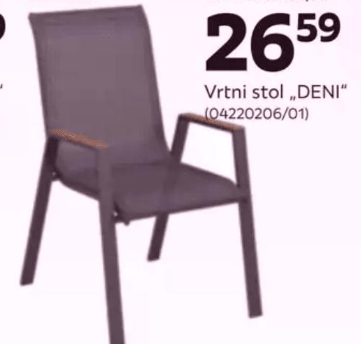 Vrtni stol „DENI" - Akcija v trgovini Mömax