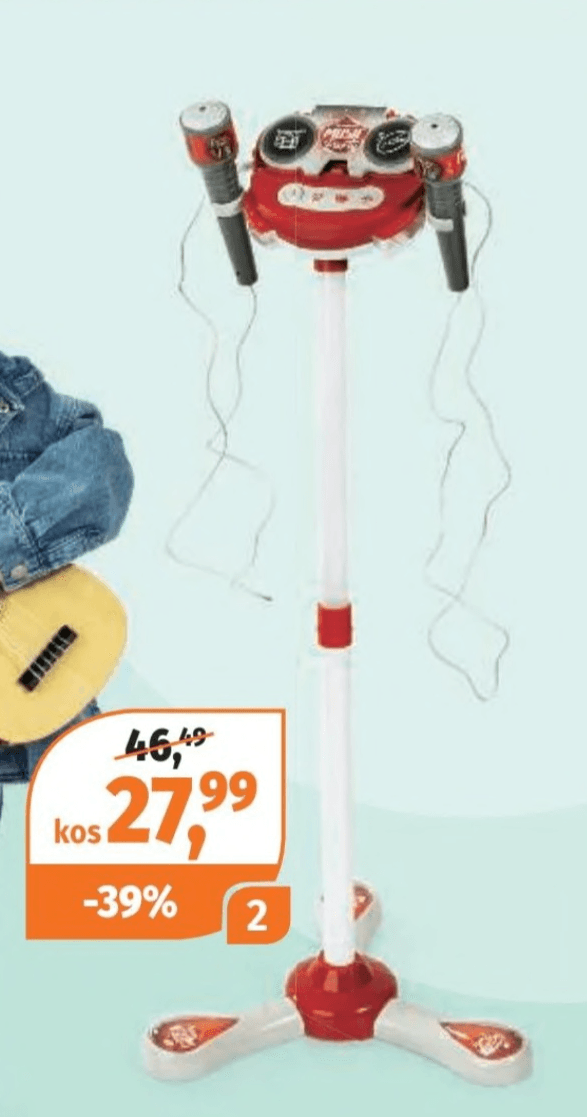 Mikrofon s stojalom - Akcija v trgovini Mueller