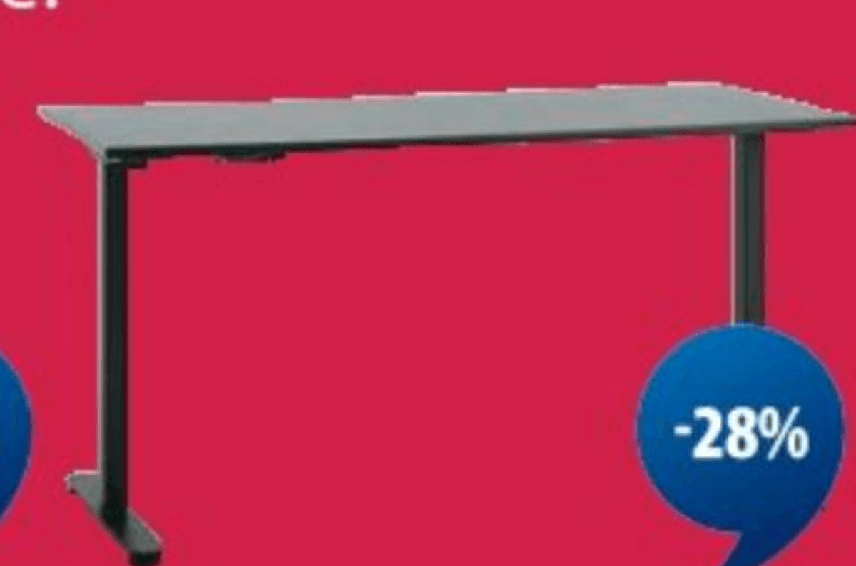 Dvižna pisalna miza SVANEKE - Akcija v trgovini Jysk