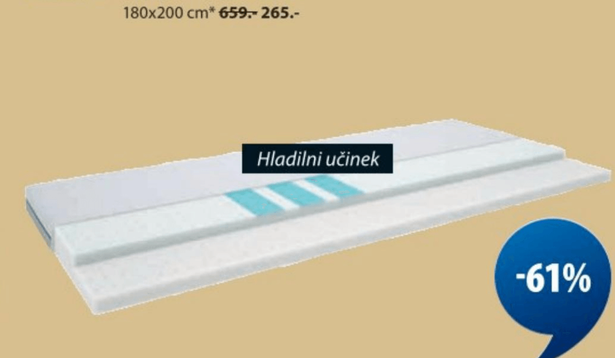 Wellpur Nadvložek Bokselvi 90x190*/200cm - Akcija v trgovini Jysk