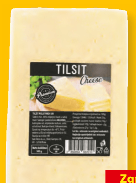 Sir Tilsit 500 g TILSIT Cheese - Akcija v trgovini Lidl