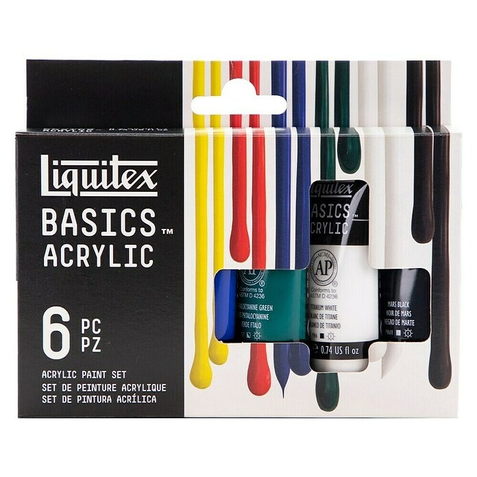 Komplet akrilnih barv 'Basics' 6 x 22 ml Liquitex - Akcija v trgovini Bauhaus