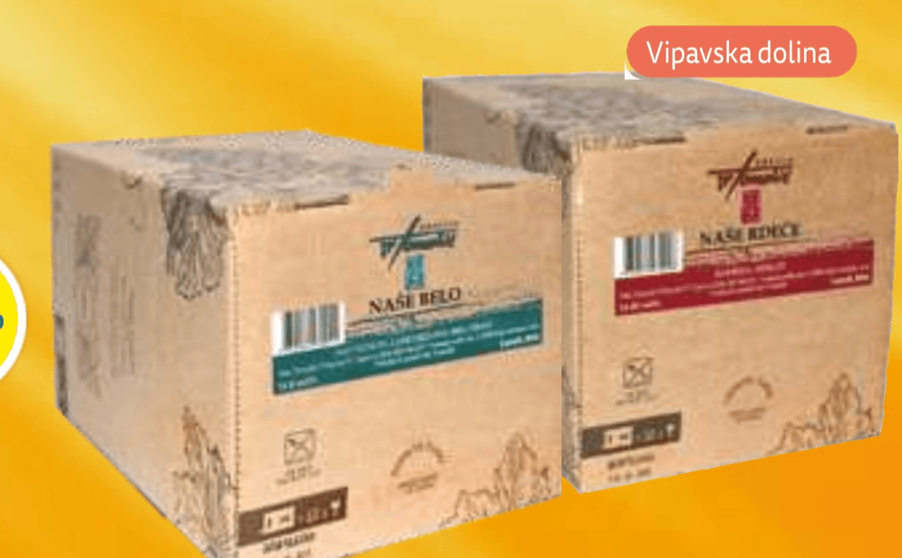 Namizno vino Belo ali Rdeče 5 l - Akcija v trgovini E.Leclerc