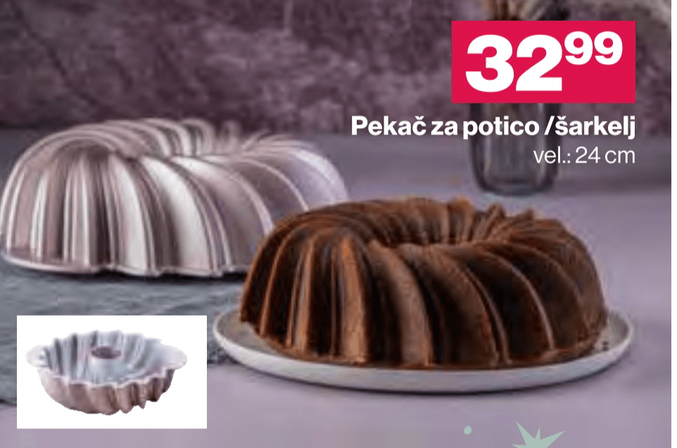 Pekač za potico/šarkelj - Akcija v trgovini Mercator