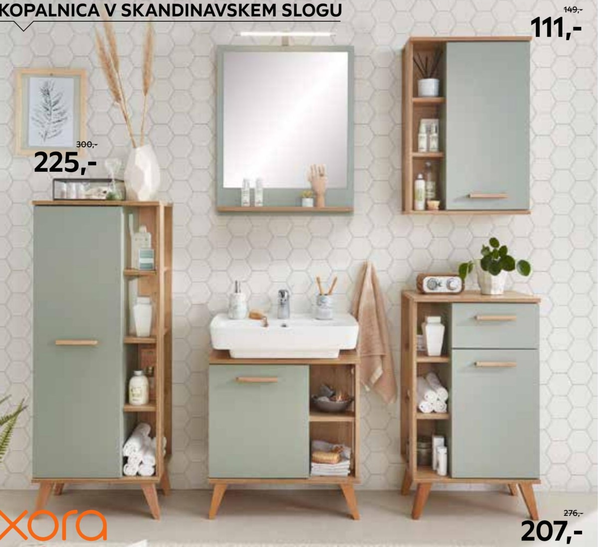 Kopalnica v skandinavskem slogu - Akcija v trgovini Lesnina