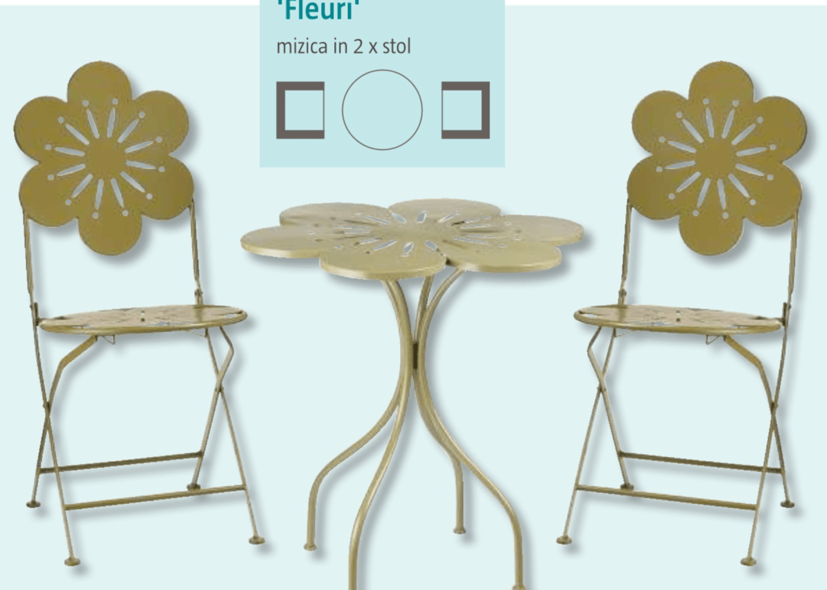 Kombinacija 'Fleuri' 3-delni komplet - Akcija v trgovini Bauhaus