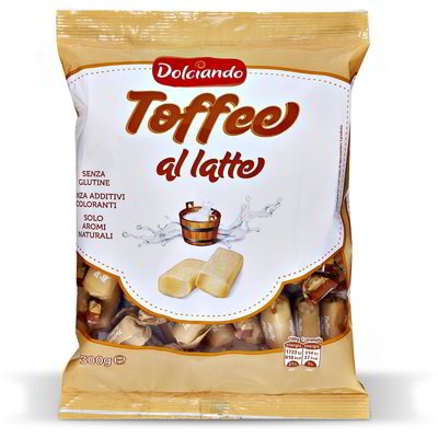 Dolciando Toffee al latte 300 g - Akcija v trgovini Eurospin