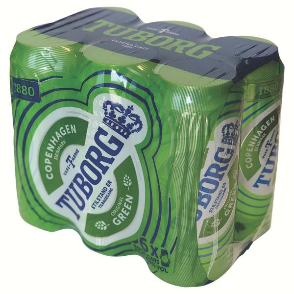 Pivo Tuborg Green 6 x 0,5 l - Akcija v trgovini Spar