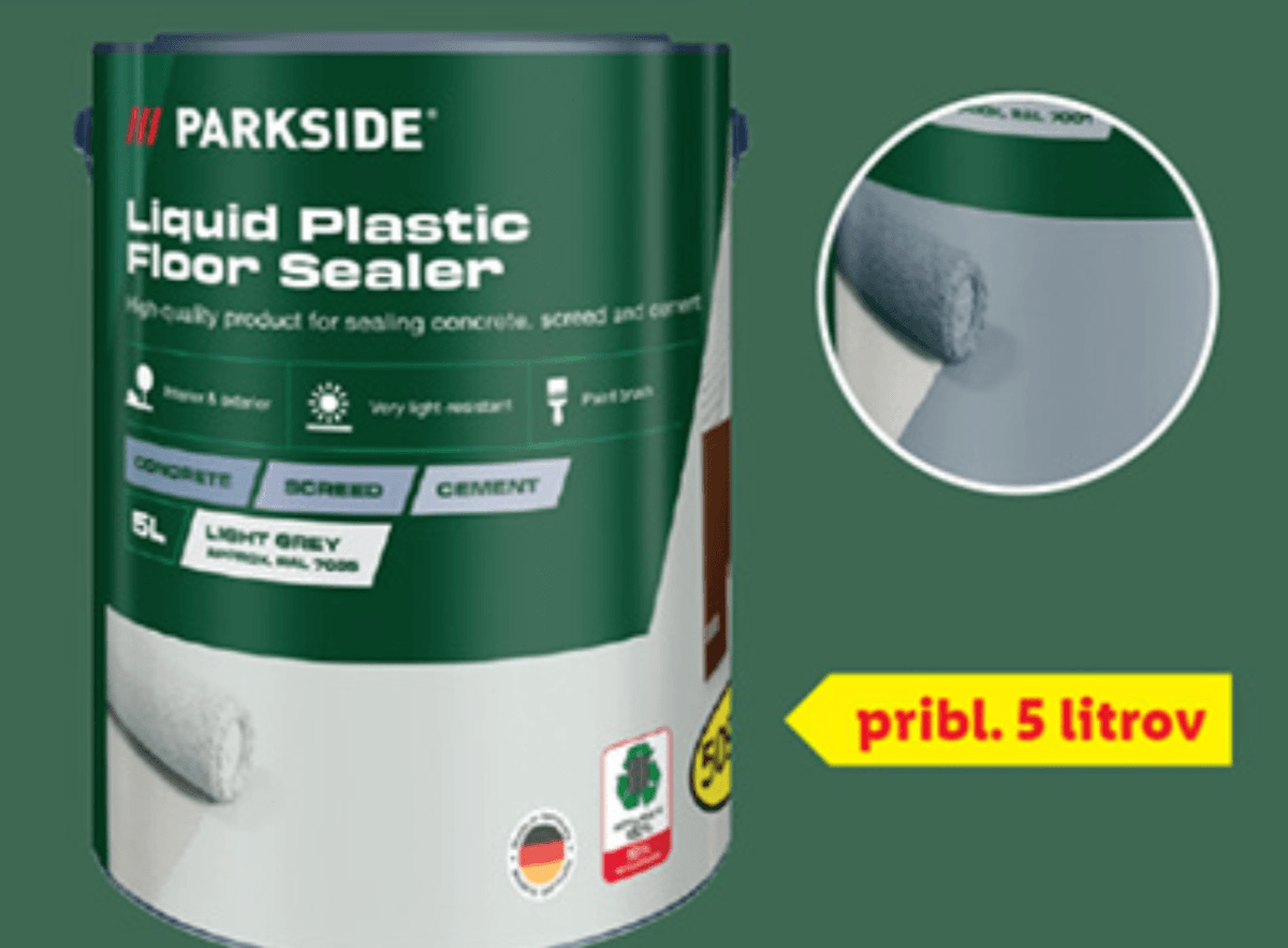 Parkside Talna tekoča umetna masa 5L - Akcija v trgovini Lidl