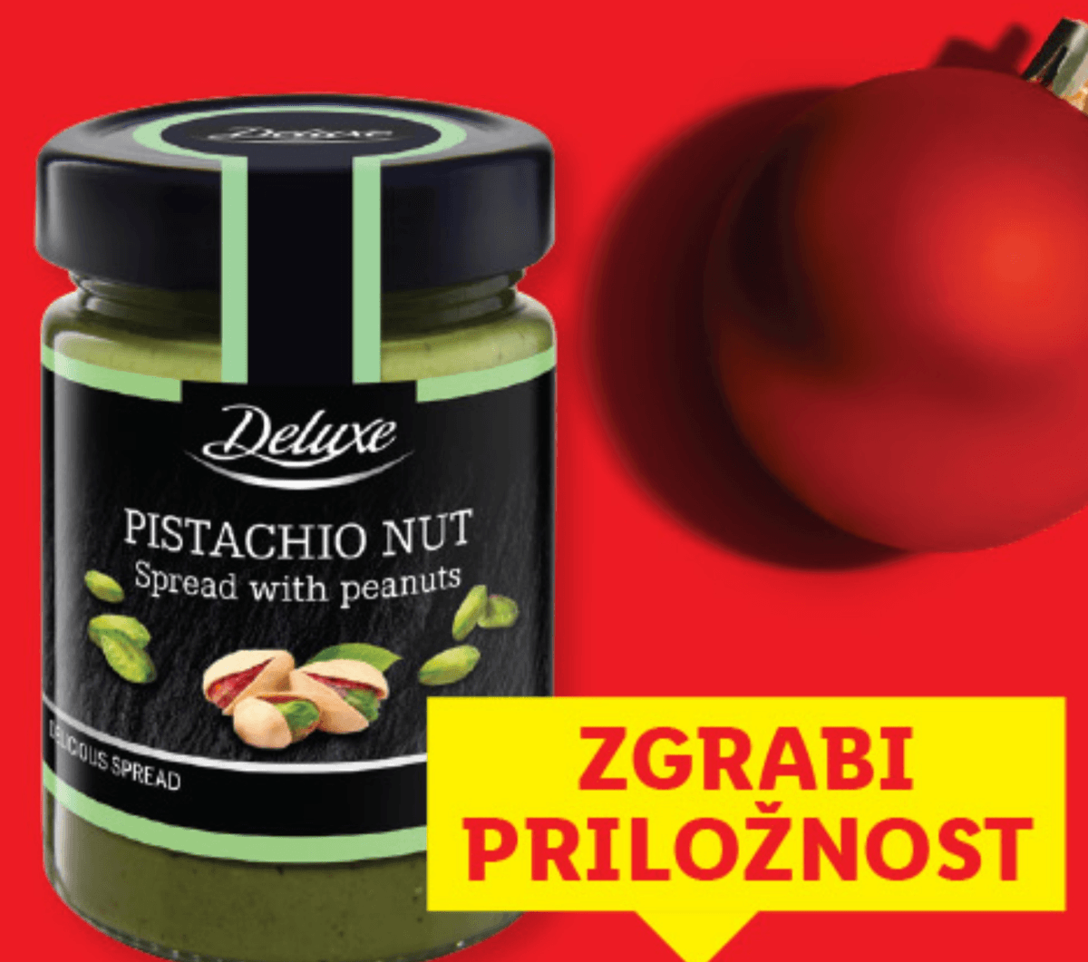 Deluxe Kremni namaz s pistacijo 350 g - Akcija v trgovini Lidl